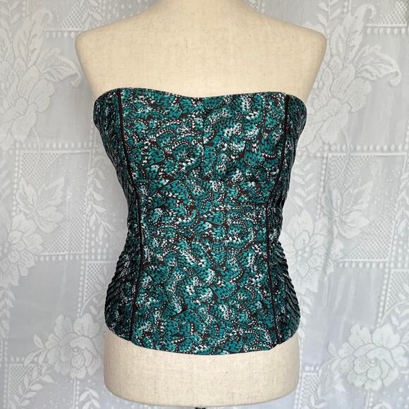 Early 2000’s butterfly corset black piping detail glam grunge - Picture 2 of 5